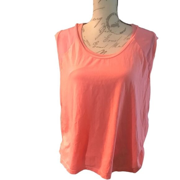 Tangerine Two Layer Tank Top and Cover Up Medium - Picture 2 of 10